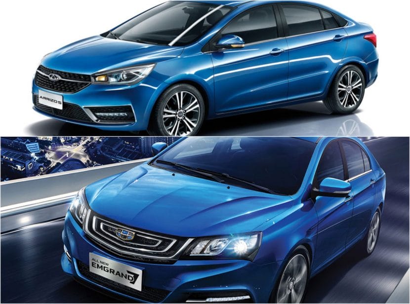 Chery Arrizo 5 vs Geely Emgrand 7