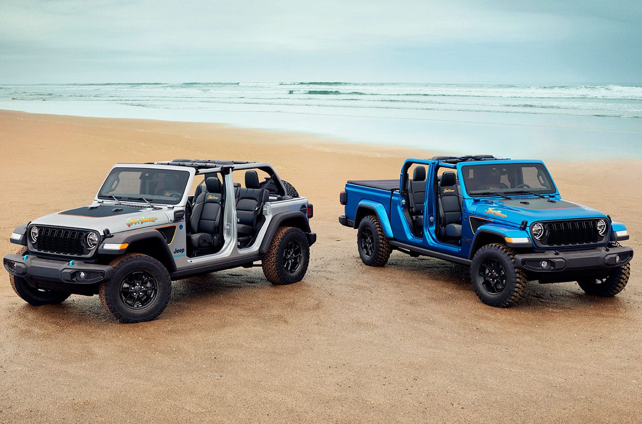 Jeep Wrangler Beach 4xe y Jeep Gladiator Beach