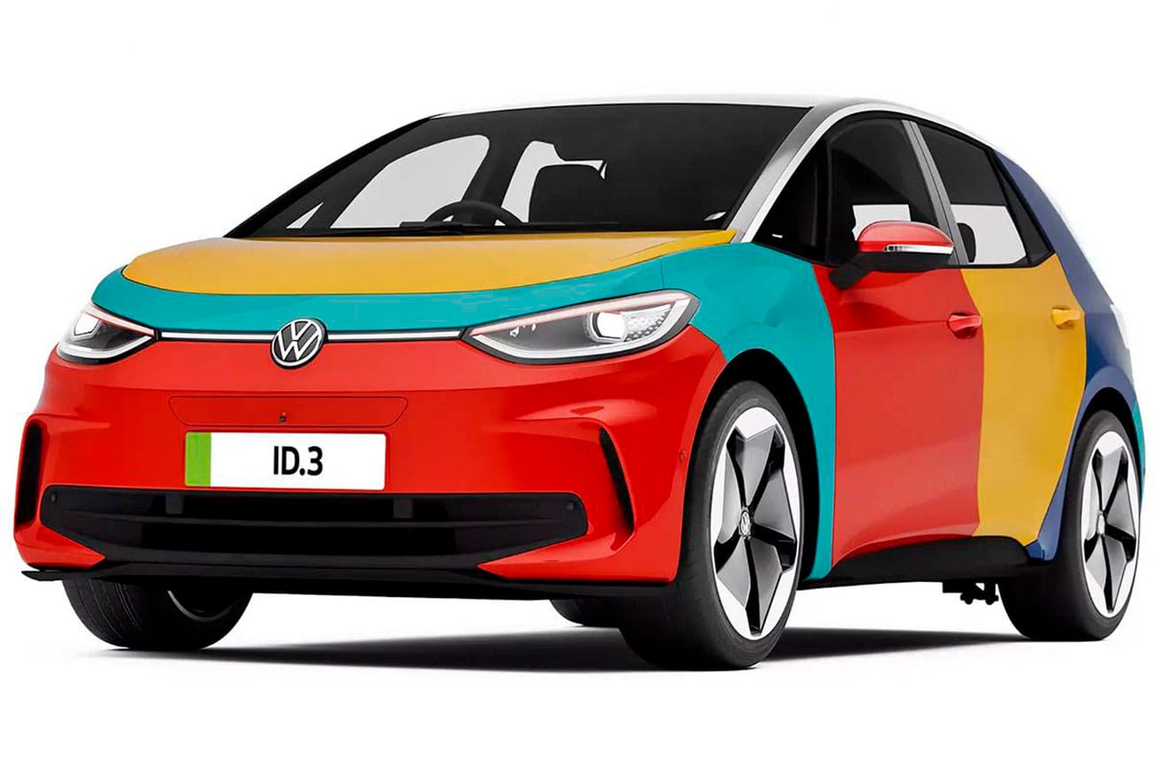 ¿Volkswagen eléctrico y multicolor en puerta? - Conduciendo.com